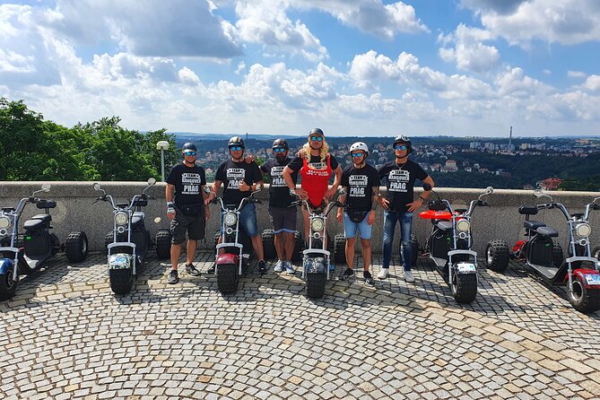 Amazing !!! Electric Trike Tour of Prague, live guide included - Metronome, Letná Park, and the panorama logic of the route