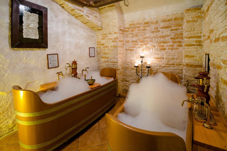 Caroline Bernard Beer Spa Prague with Beer & Massage Option - Beer Spa Souvenir Moment: The Bottle and Completion Certificate