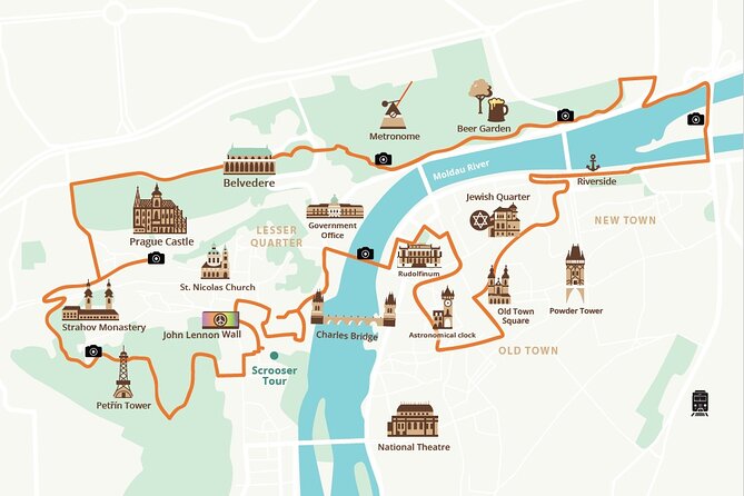 E-BIKE TOUR: 10 Must-See Landmarks & Viewpoints in Prague 1-8per. - Charles University Law Facade and Old Town Square: The Core Prague Hits