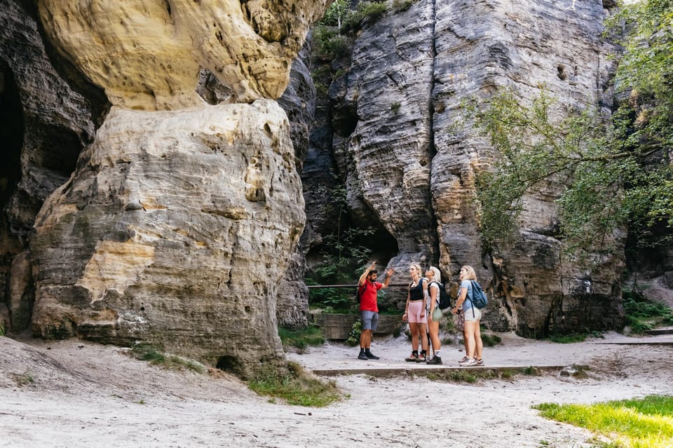 From Prague: Bohemian & Saxon Switzerland Iconic Day Trip - Tisa Rocks: The Second Hike With More Slick-Step Reality