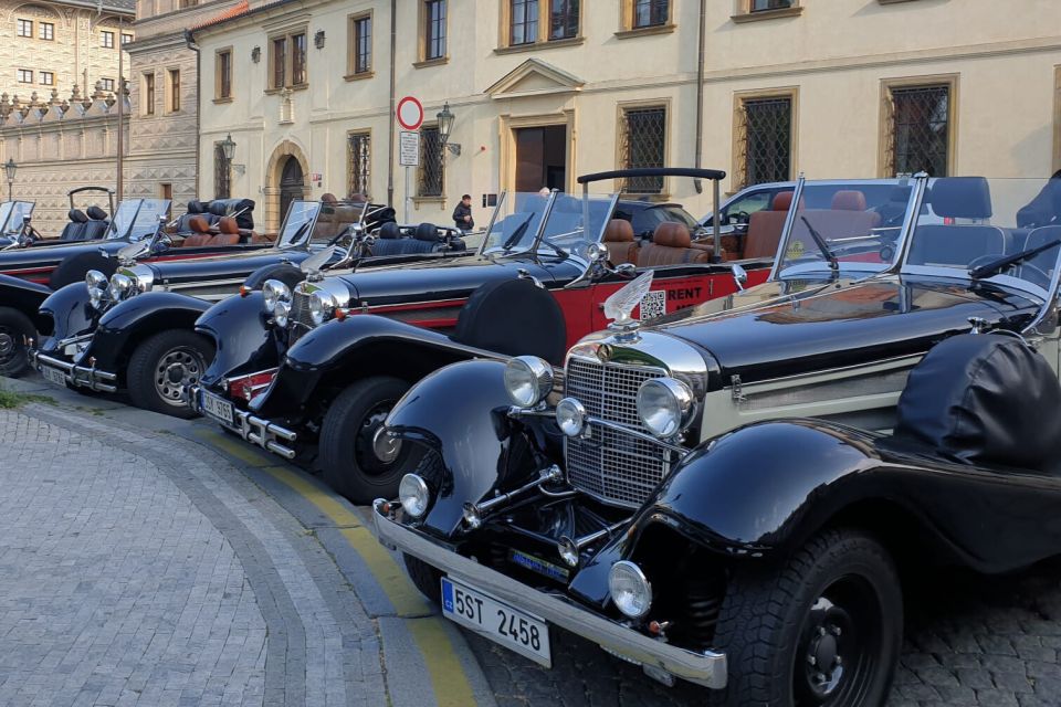 Prague: 1-Hour Private Tour in Vintage Car - How narration works: live guide plus multilingual audio