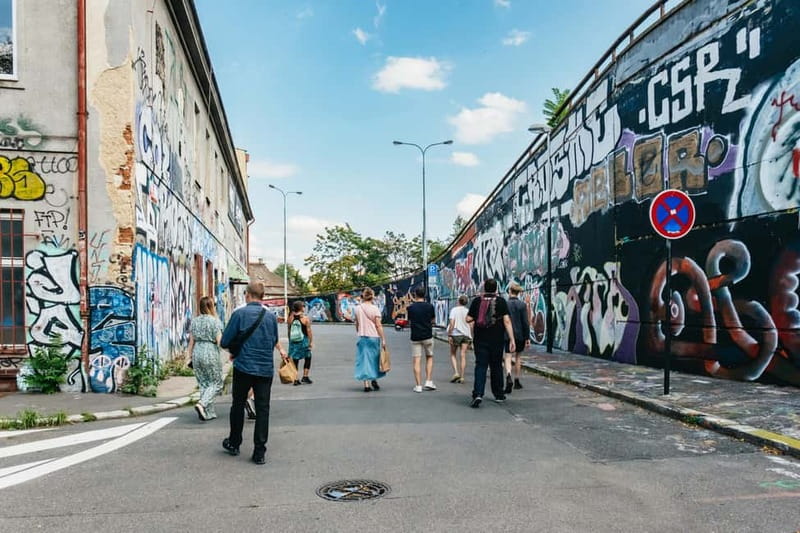 Prague: Alternative Prague Walking Tour - Ending at an Old-Bus Underground Techno Venue (Plus Beer Garden Time)