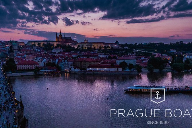 Prague Boats 3-hours Crystal Dinner Cruise - What You See: Charles Bridge, Prague Castle, and the Reality of Night Lights