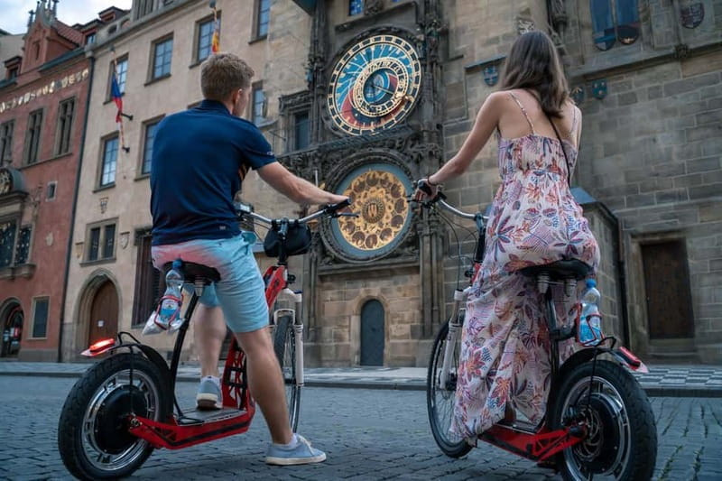 Prague: E-Bike or E-Scooter Tour with A Local Guide - From Na Poříčí to Štvanice Island: river views early on