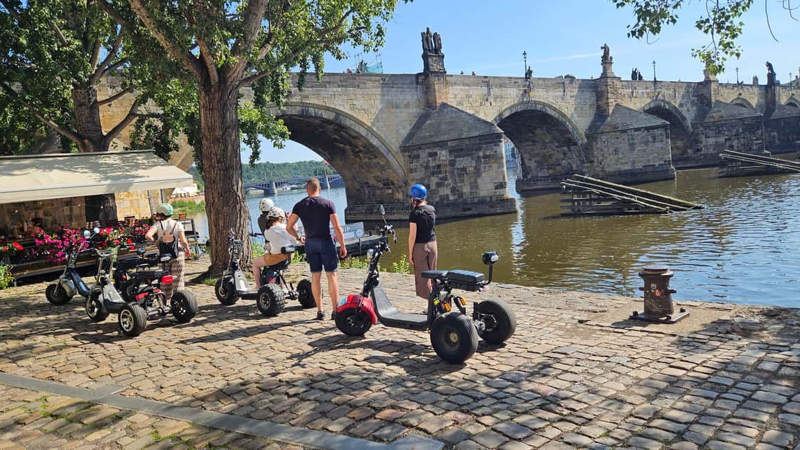 Prague: Electric Trike Viewpoints Tour - John Lennon Wall and Charles Bridge: Your First Real Sense of Prague