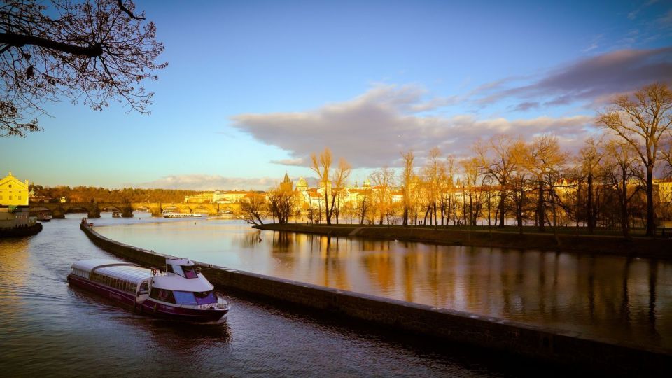 Prague: Evening Vltava River Eco Cruise with Prosecco - The landmarks along the route: Straka Academy, Old Town, and the cultural stops