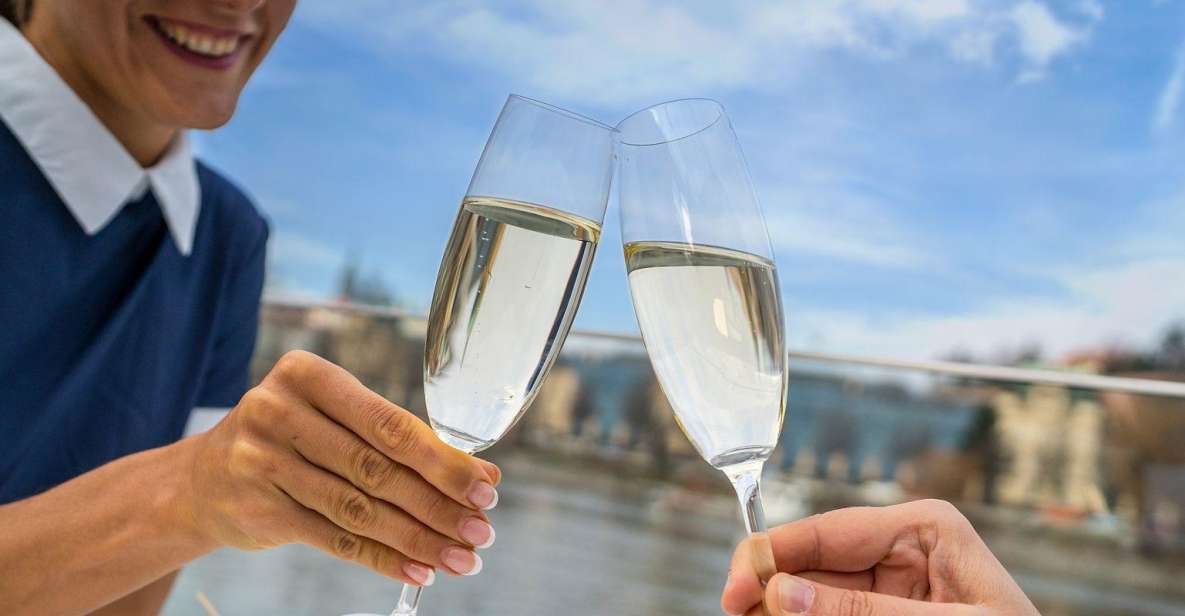 Prague: Evening Vltava River Eco Cruise with Prosecco - Eco cruise factor: quiet electric sailing at night