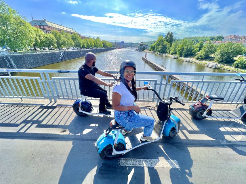 Prague: Fat Tire E-Scooter Guided Tour - Charles Bridge to Devil’s Channel: fast orientation, quick payoff