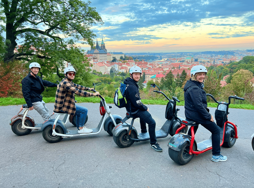 Prague: Fat Tire E-Scooter Guided Tour - Malá Strana and Josefov: rolling between neighborhoods in short bursts