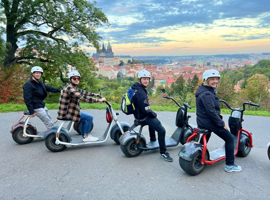 Prague: Fat Tire E-Scooter Guided Tour - Prague Castle and Strahov Monastery: big sights, controlled time