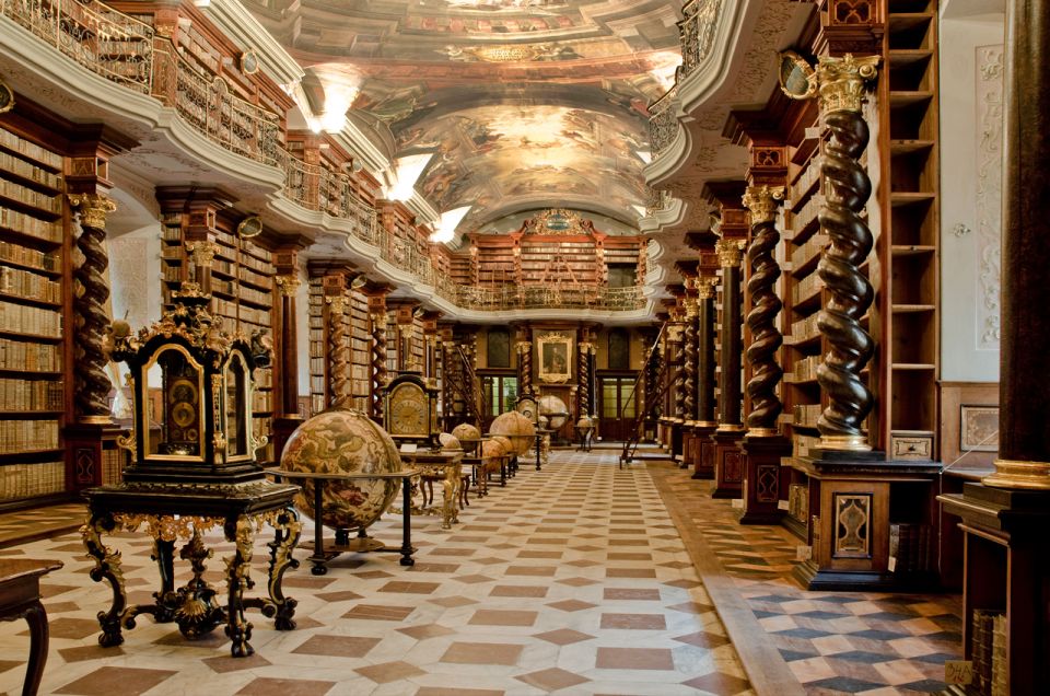 Prague: Klementinum Library & Astronomical Tower Guided Tour - The 360° Prague Payoff: City Center and Prague Castle Below