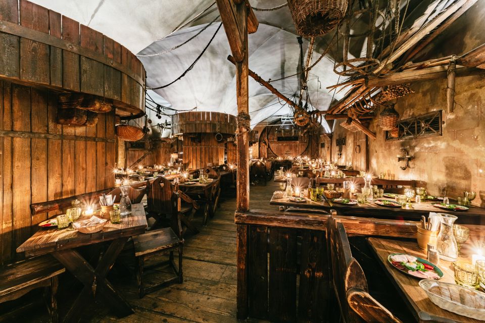 Prague: Medieval Dinner with Unlimited Drinks - The Tavern Show: Swords, Juggling, Belly Dancers, and Crowd Energy