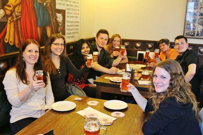 Prague Mini-Breweries Beer Tour with Czech Appetizers - Starting at Bazilika sv. Ludmily and getting your bearings fast