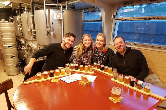 Prague Mini-Breweries Beer Tour with Czech Appetizers - Ending at the Loď Pivovar: where the unlimited beer actually happens