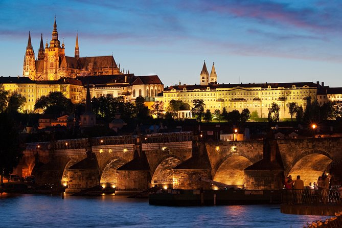 Prague Night Tour and River Vltava Dinner Cruise - Meeting in Prague: Náměstí Republiky to the Vltava Boat