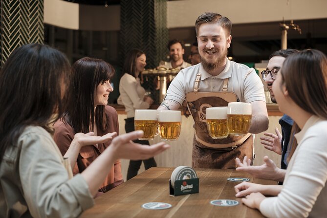Prague Pilsner Urquell Experience with 3 Free Beer Tastings - Wheelchair Accessible and Easy to Fit Into a Prague Day