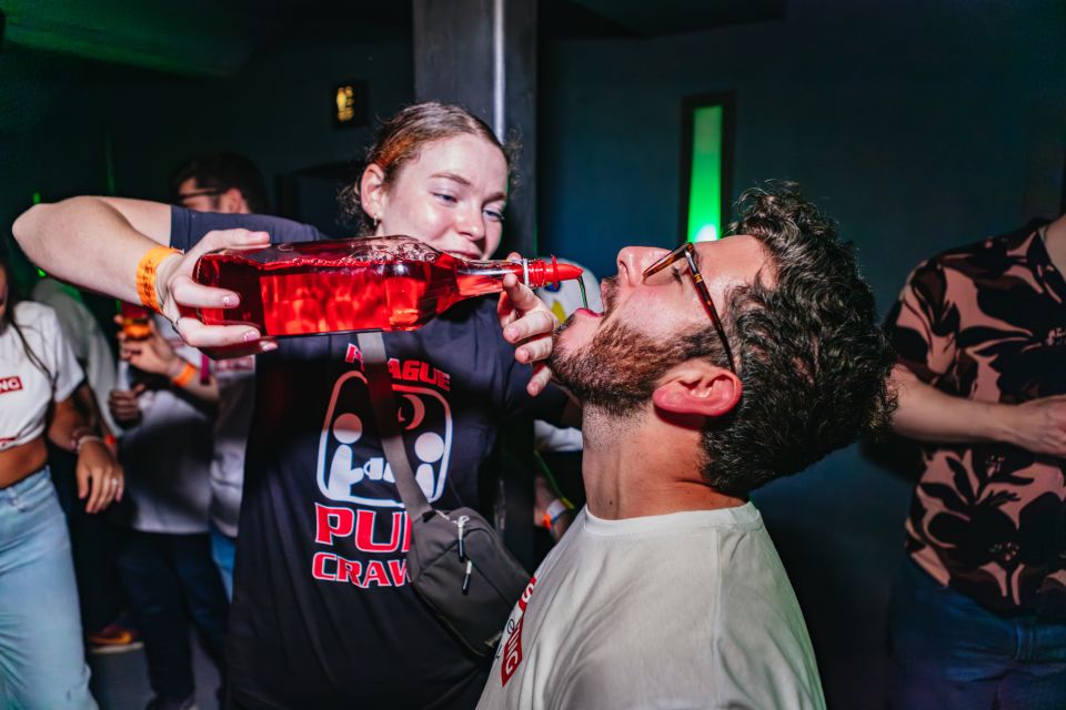 Prague: Pub Crawl with Unlimited Drinks & 5-floor Club Entry - The Middle Stops: 3–4 Bars or Clubs With Welcome Shots