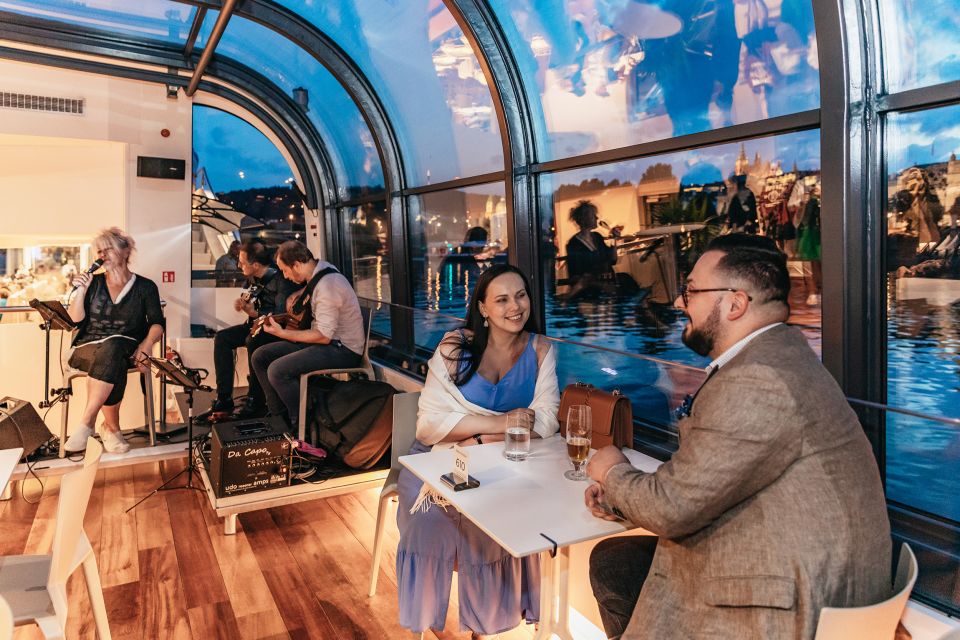 Prague: Sightseeing Dinner Cruise on Open-Top Glass Boat - Quick hits before you go