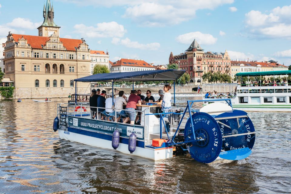 Prague: Swimming Beer Bike on A Cycle Boat - The Route: Key Prague Landmarks You Pass from the Water