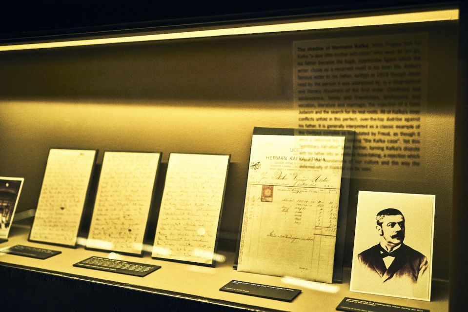 Prague: Tickets for the Franz Kafka Museum - Originals Plus First Editions: Why Those Glass-Cased Documents Matter