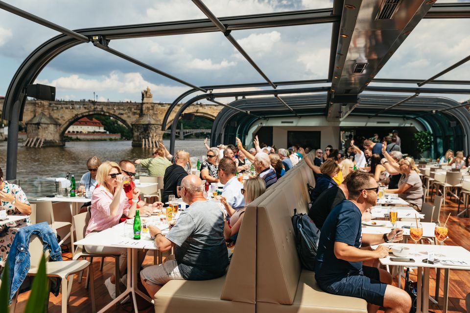 Prague: Vltava River Lunch Cruise in an Open-Top Glass Boat - Route timing: river traffic, locks, and why the duration stays steady