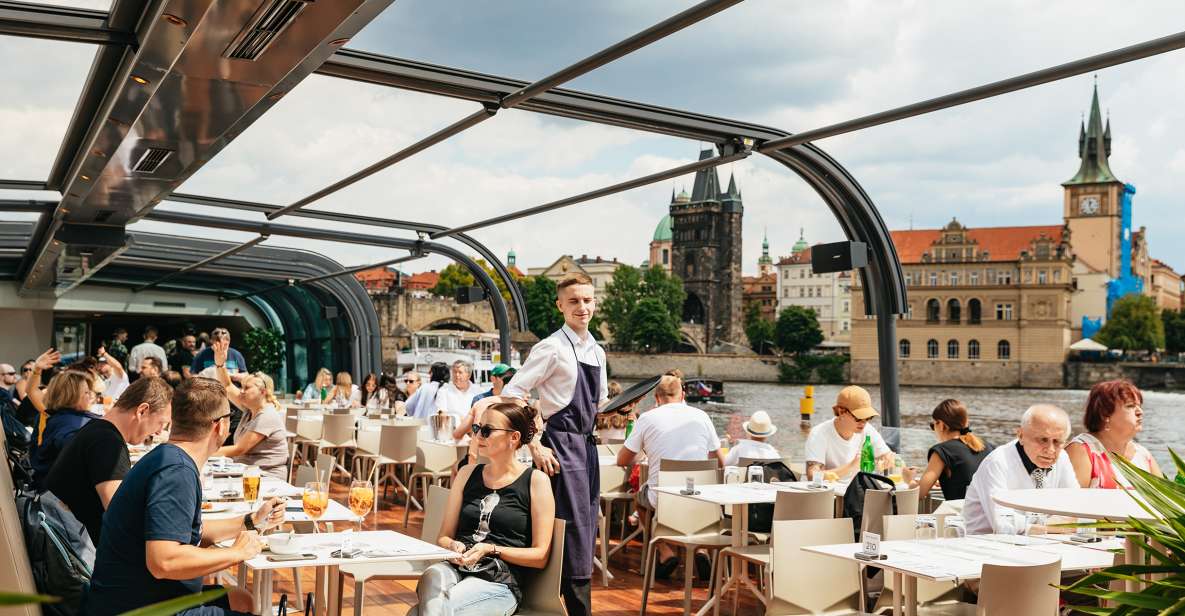 Prague: Vltava River Lunch Cruise in an Open-Top Glass Boat - Accordion music on a glass-top boat: the vibe you’re actually paying for