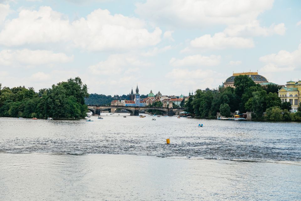 Prague: Vltava River Lunch Cruise in an Open-Top Glass Boat - The longer sights beyond the center: Dancing House, Vyšehrad, and industrial Prague