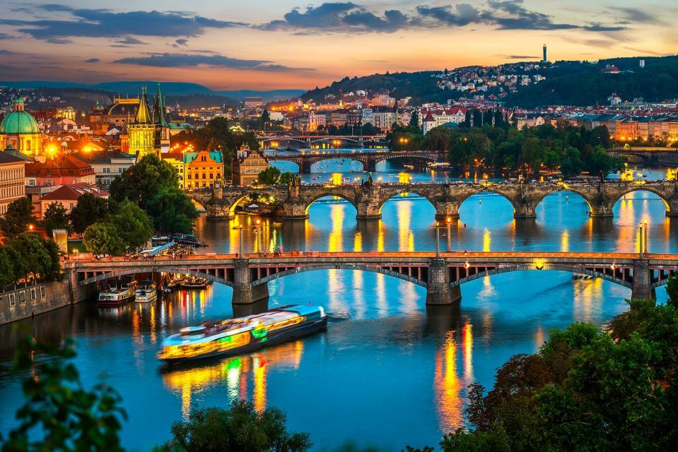 Prague: Vltava River Night Cruise with Buffet - The cruise route: Prague landmarks you’ll catch from the water