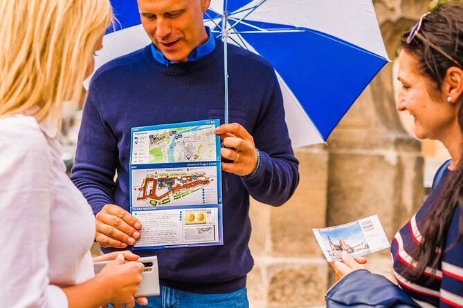 Skip the Line: Prague Castle Ticket and Introductory Overview - Meeting your guide: the blue umbrella cue